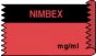 Anesthesia Tape (Removable) Nimbex mg/ml 1/2" x 500" - 333 Imprints - Fl. Red and Black - 500 Inches per Roll