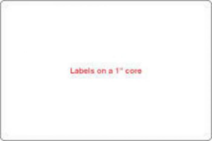 Label Paper Permanent 1" Core 3"x2" White 1000 per Roll