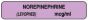 Anesthesia Label (Paper, Permanent) NorEpinephrine 1 1/2" x 1/3" Lilac - 1000 per Roll