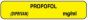 Anesthesia Label (Paper, Permanent) Propofol (Diprivan) 1 1/2" x 1/3" Yellow - 1000 per Roll