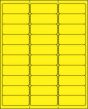 Chart Labels Laser Portrait 2 5/8"x1 Yellow - 30 per Sheet, 30 Sheets per Pack
