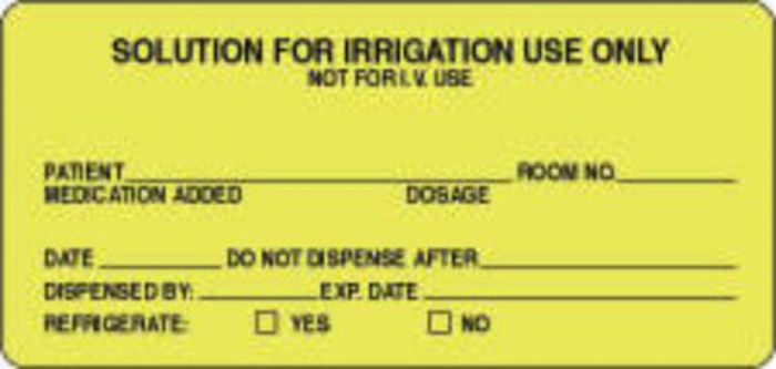Communication Label (Paper, Permanent) Solution for 4" x 2" Fluorescent Yellow - 250 per Roll