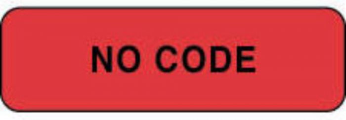 Label Paper Permanent No Code 1 1/4" x 3/8", Fl. Red, 1000 per Roll