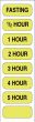 Lab Communication Label (Paper, Permanent)  1 1/4"x1/2" Fluorescent Yellow - 100 per Package