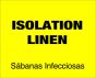 Label Paper Permanent Isolation Linen 10" x 8", Yellow, 50 per Package