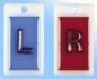 X-Ray Marker | Abbreviated Right and Left|No Initials Red and Blue Poly Casing 5/8", 2 per Set