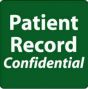 Label Paper Permanent Patient Record 2" x 2, Green, 500 per Roll