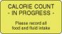 Label Paper Permanent Calorie Count -  1 5/8"x7/8" Fl. Yellow 1000 per Roll