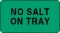 Label Paper Permanent No Salt On Tray 1 5/8" x 7/8", Green, 1000 per Roll