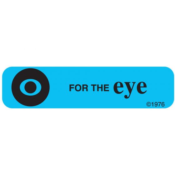 Communication Label (Paper, Permanent) For The Eye 1 9/16" x 3/8" Blue - 500 per Roll, 2 Rolls per Box