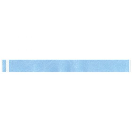 Short Stay® Write-On Tyvek® Wristband 1" x 10" Adult/Pediatric Light Blue, 1000 per Box