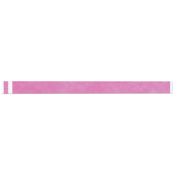 Short Stay® Write-On Tyvek® Wristband 3/4" x 10" Adult/Pediatric Day Glow Pink, 1000 per Box