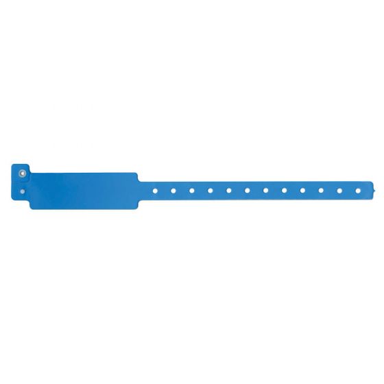 Speedi-Band® Write-On Wristband Vinyl Clasp Closure 1" x 10" Adult/Pediatric Blue, 500 per Box