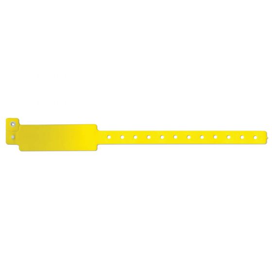 Speedi-Band® Write-On Wristband Vinyl Clasp Closure 1" x 10" Adult/Pediatric Yellow, 500 per Box