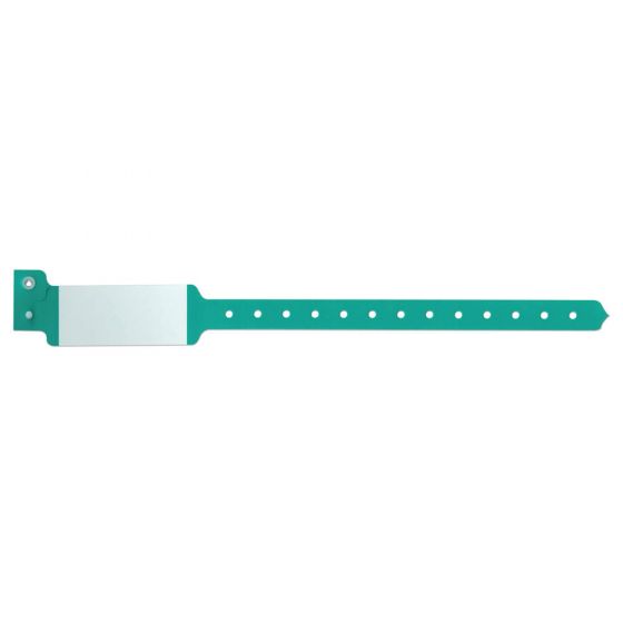Sentry® SuperBand® Imprinter Wristband Poly 1" x 10-1/4" Pedi Green, 500 per Box