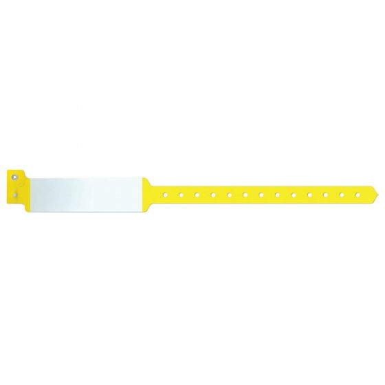 Sentry® SuperBand® Imprinter Wristband Poly 1" x 11-1/2" Adult Yellow, 500 per Box