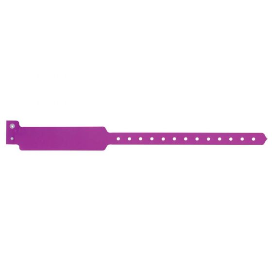 Sentry® SuperBand® Write-On Wristband Poly Clasp Closure 1" x 11-1/2" Adult Grape, 500 per Box