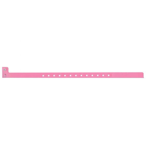 Sentry® SuperBand® Write-On Wristband Poly Clasp Closure 1/2" x 10" Adult/Pediatric Pink, 500 per Box