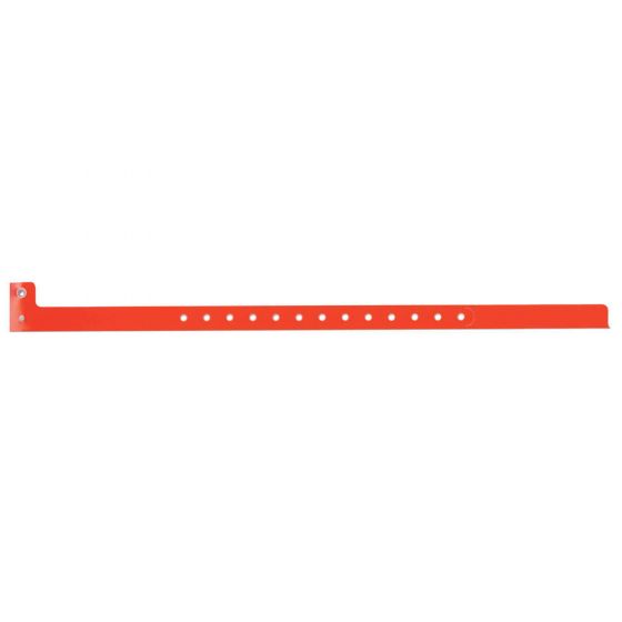 Sentry® SuperBand® Write-On Wristband Poly Clasp Closure 1/2" x 10" Adult/Pediatric Day Glow Orange, 500 per Box