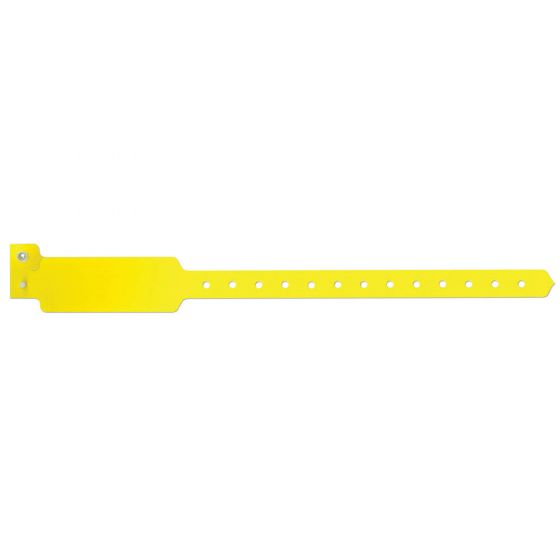 Sentry® SuperBand® Write-On Wristband Poly Clasp Closure 1" x 10" Pediatric Yellow, 500 per Box