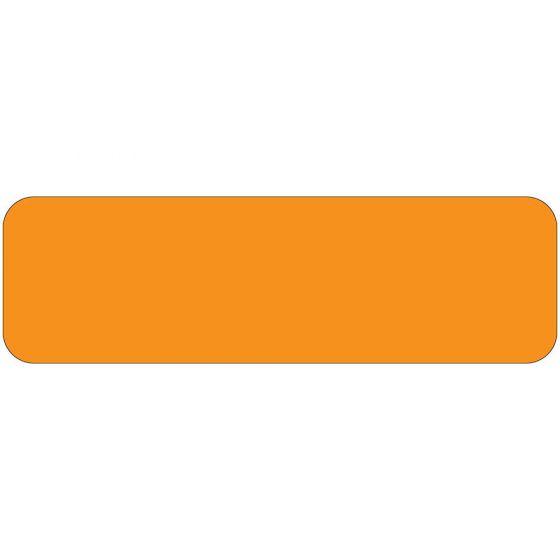 Color Code Label Rectangle 1 5/8" x 7/8" Fl. Orange Paper Permanent - 1000 per Roll