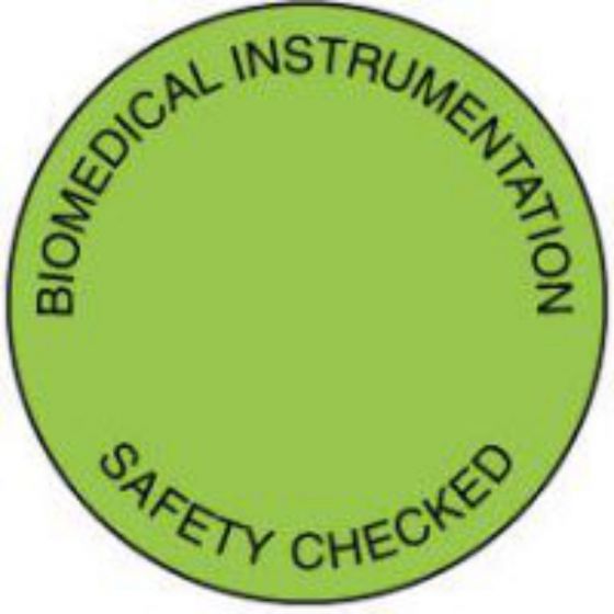 Label Paper Permanent Biomedical Instrument  Fl. Green 1000 per Roll