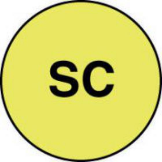 Label Paper Permanent Sc, Fl. Yellow, 1000 per Roll