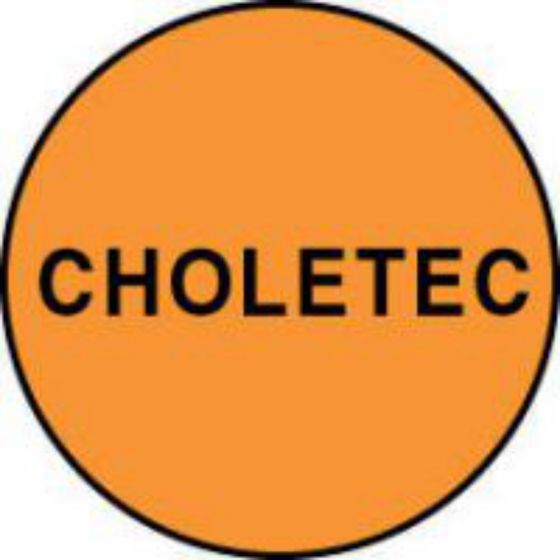 Label Paper Permanent CHoletec  Fl. Orange 1000 per Roll