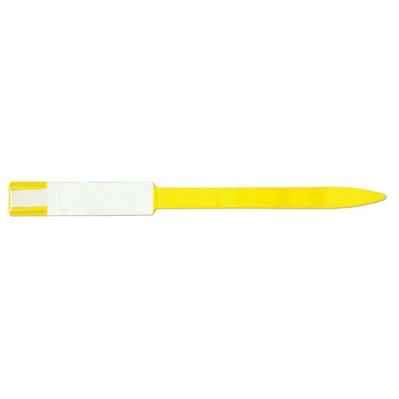 Soft-Lock® Imprinter Wristband Vinyl 1" x 11" Adult/Pedi Yellow, 250 per Box
