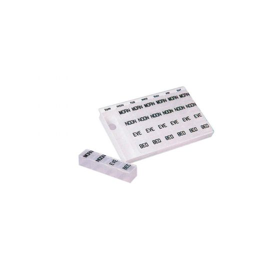 Large Medi-Chest Pill Box Plastic 9-3/8" x 5-3/4" x 1-1/8" White - 1 Each