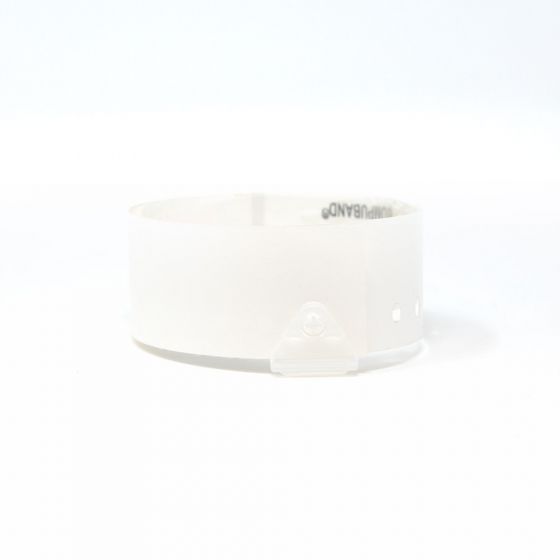 CompuBand® Direct Thermal Patient ID Wristband, Adult/Pediatric, Snap Closure, 1.5" Core, White
