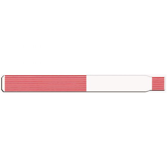 SCANBAND® THERMAL WRISTBAND THERMAL ADHESIVE CLOSURE 1 1/8"X11 1/2 1" ADULT RED - 340 PER BOX