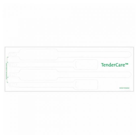 Tendercare® Thermal Patient ID Wristbands, 4-Part Mother, Father, Baby Set, 1" Core, White