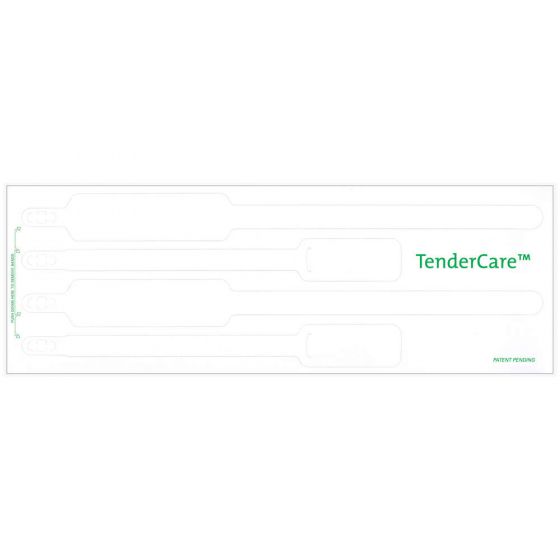 TENDERCARE® THERMAL WRISTBAND THERMAL 4PT MOTHER, FATHER, BABY SET; ADHESIVE CLOSURE X 1 1/2" 11" L X 1" H (ADULT) 7" L X 8" H (INFANT) WHITE - 400 PER BOX