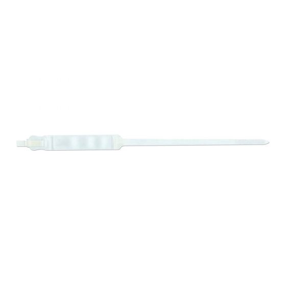 SafeGuard® Insert Wristband Trilaminate Adhesive Closure Length 8-1/2" Infant White, 250 per Box