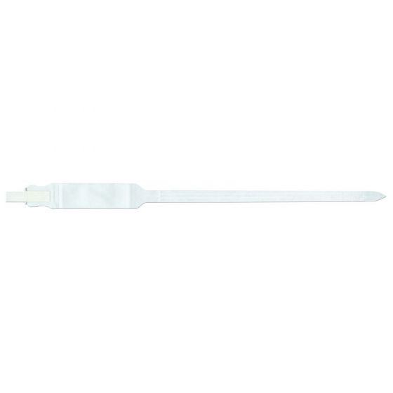 SafeGuard® Write-On Wristband Trilaminate Adhesive Closure 3/4" x 13" Adult/Pediatric White, 250 per Box