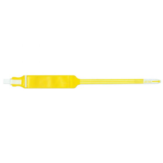 SafeGuard® Insert Wristband Trilaminate Adhesive Closure 1" x 13" Adult Yellow, 250 per Box