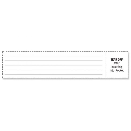 INSERT CARDS PAPER X ADULT WHITE - 288 PER BOOK