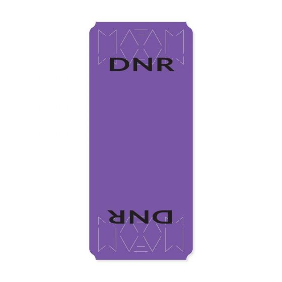 Ident-Alert® Color Coded Wraps, DNR - Purple, 250 Wraps per Box