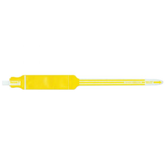 SafeGuard® Insert Wristband Trilaminate Adhesive Closure 1-1/8" x 13" Adult Yellow, 250 per Box