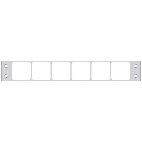 Slide Label Dot Matrix Paper Permanent 15/16" X 15/16" White, 25000 per Box