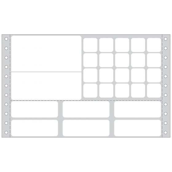 Label Misys/Sunquest Dot Matrix Paper Permanent  8"x5 3/8" White 1000 per Box
