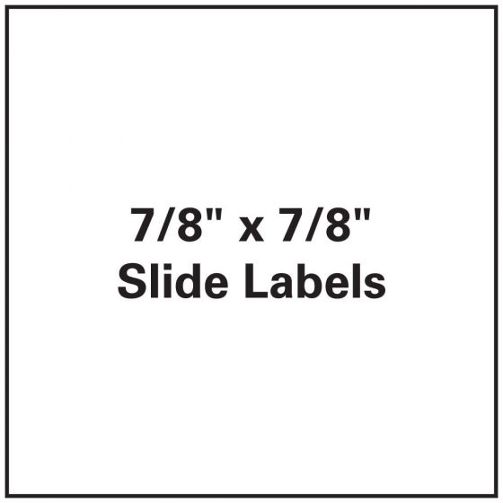 Slide Label Paper Permanent 1" Core 7/8" X 7/8" White, 1000 per Roll, 1 Roll per Box