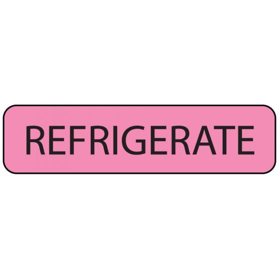Label Paper Removable Refrigerate, 1" Core, 1 1/4" x 5/16", Fl. Pink, 760 per Roll