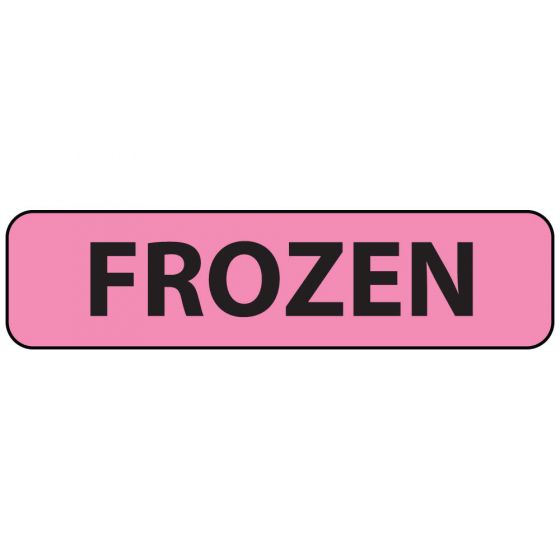 Label Paper Removable Frozen, 1" Core, 1 1/4" x 5/16", Fl. Pink, 760 per Roll