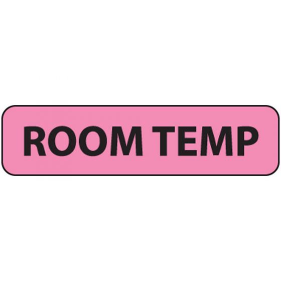 Label Paper Removable Room Temp, 1" Core, 1 1/4" x 5/16", Fl. Pink, 760 per Roll