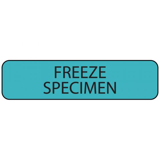 Label Paper Removable Freeze Specimen, 1" Core, 1 1/4" x 5/16", Blue, 760 per Roll