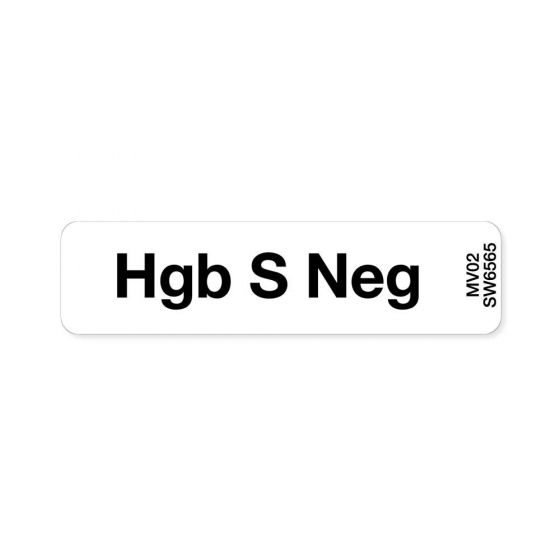 Label Paper Removable HGB S Neg, 1" Core, 1 7/16" x 3/8", White, 666 per Roll