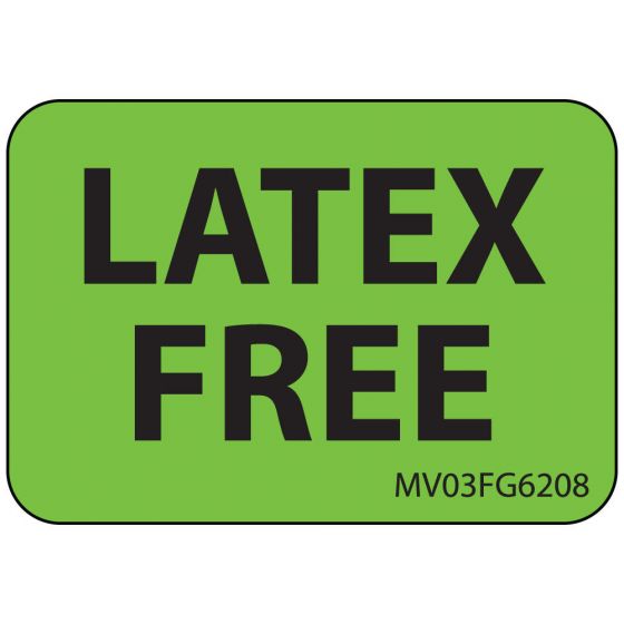 Label Paper Removable Latex Free, 1" Core, 1 7/16" x 1", Fl. Green, 666 per Roll