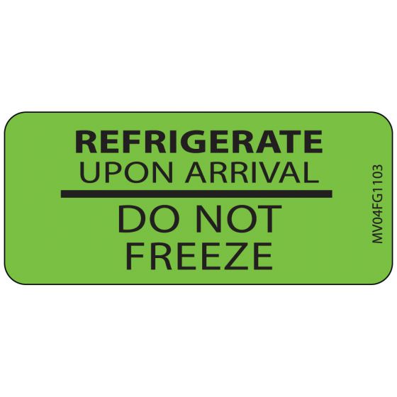 Label Paper Removable Refrigerate Upon, 1" Core, 2 1/4" x 1", Fl. Green, 420 per Roll